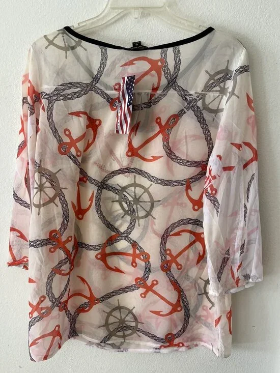 Cal Style Nautical Rope Anchor Top Coastal Chic Yacht Club Resortcore Maritime - Picture 5 of 9